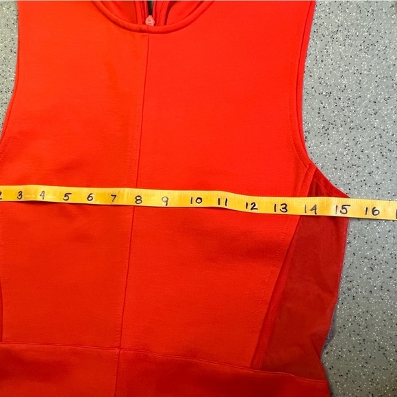 Poppy red FRENCH CONNECTION bodycon dress‎ size 8. - Picture 13 of 15